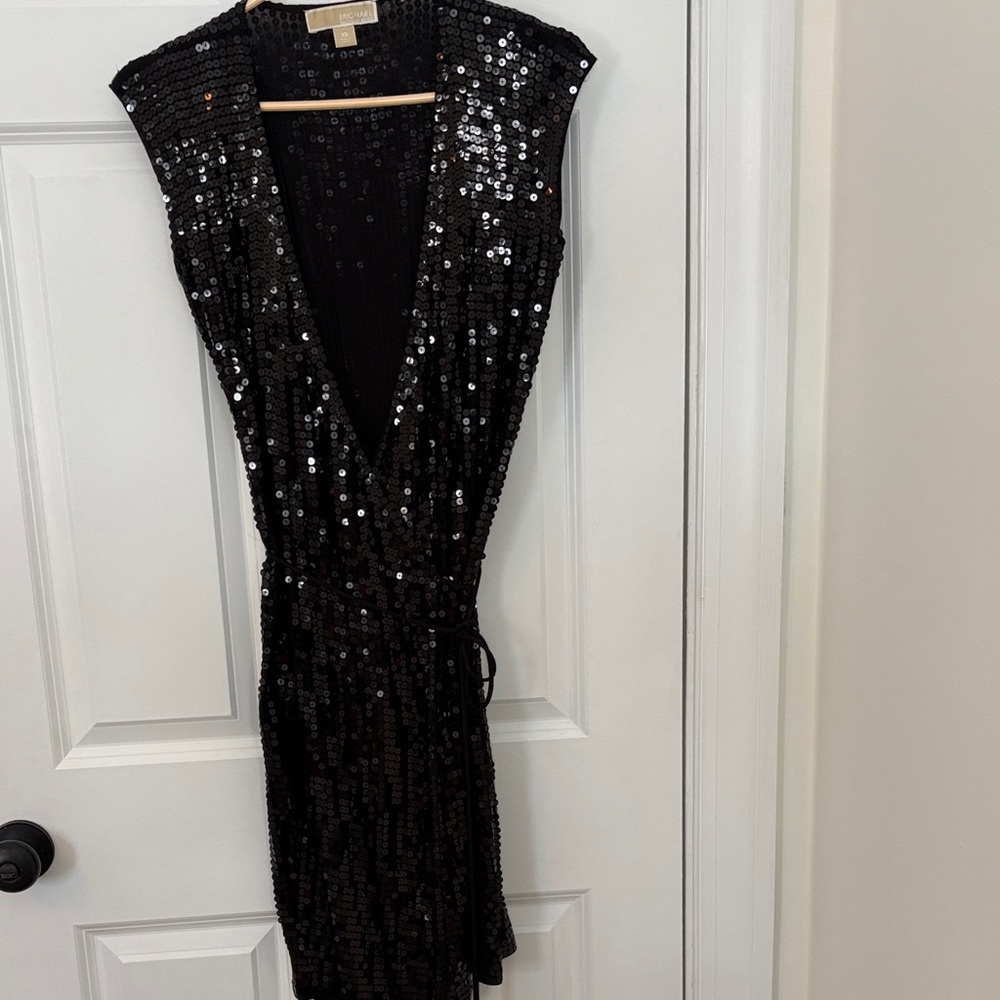 Michaels Black Sequin Mini Dress